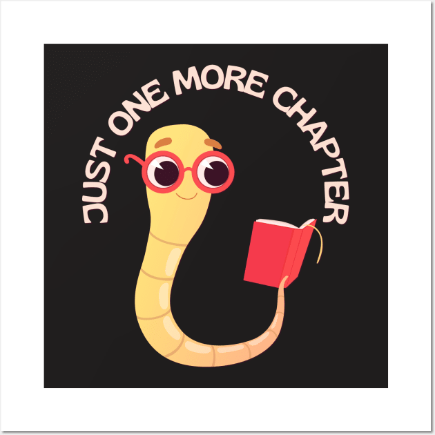 Little Bookworm Just one more chapter So many books So little time I Love Books Wall Art by BoogieCreates